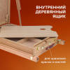 Этюдник BRAUBERG ART CLASSIC, бук, 50х34х11 см, высота холста 87 см, ножки деревянные 90 см, ремень, 190654