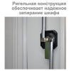 Шкаф металлический офисный BRABIX "MK 18/91/37", 1830х915х370 мм, 45 кг, 4 полки, разборный, 291135, S204BR180102
