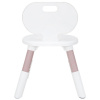 Стул детский BRABIX KIDS CC-001, 2-8 лет, пластик розовый + белый, 533294