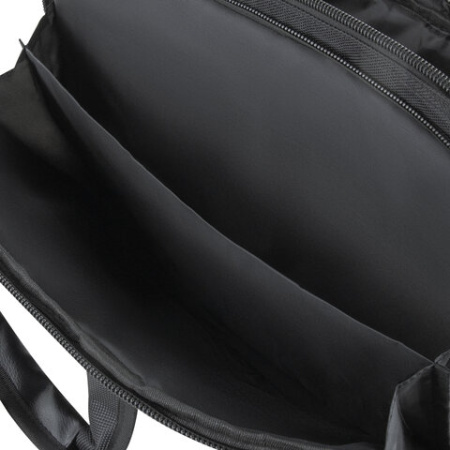 Сумка портфель BRAUBERG CONTROL с отделением для ноутбука 15-16", 2 отделения, черная, 31х41х15 см, 240508