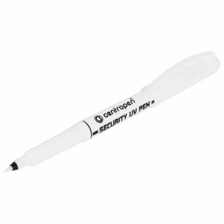 Маркер перманентный ультрафиолетовый CENTROPEN "Security UV", фонарик, 0,6-1 мм, 2699, 6 2699 0201