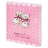 Фотоальбом BRAUBERG "Baby shoes" на 200 фото 10х15 см, твердая обложка, термосклейка, розовый, 39114, 391148