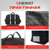 Сумка спортивная HEIKKI MOVE (ХЕЙКИ), карман на молнии, черная, 30x45x20 см, 272620