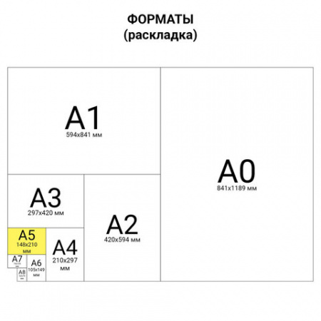 Сменный блок для тетради на кольцах, А5, 80 л., STAFF, "Белый", 401660
