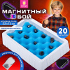 Игра настольная логическая "Магнитный бой" 3D, 20 магнитов, игр поле 22х12 см, ЗОЛОТАЯ СКАЗКА, 665896