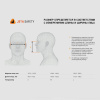 Полумаска фильтрующая Jeta Safety 6500, мягкий силиконовый материал, без фильтров, размер М, 6500-M