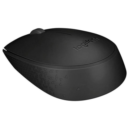 Мышь беспроводная LOGITECH B170, 2 кнопки + 1 колесо-кнопка, оптическая, черная