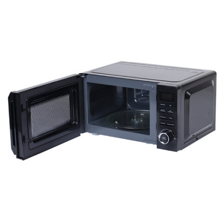 Микроволновая печь BRASSON (БРАССОН) MW2070D-8BL, 20 л, 700 Вт, таймер, 8 АВТО ПРОГРАММ, дисплей, защита от детей, черная, 454979
