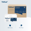 Покрытия на унитаз Tellus/TORK (Система V1), 1/2 сложения, КОМПЛЕКТ 250 шт., 37х41 см, Advanced, белые, 750197