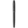 Ручка перьевая PARKER "IM Professionals Monochrome Titanium", темно-серый лак, сталь, синяя, 2172959