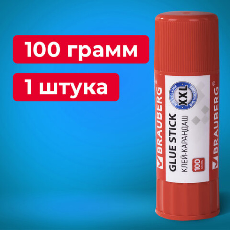 Клей-карандаш BRAUBERG, 100 г, 270439