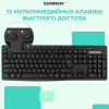 Набор беспроводной SONNEN K-648, клавиатура 117 клавиш, мышь 4 кнопки 1600 dpi, черный, 513208