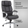 Кресло офисное BRABIX PREMIUM "Blocks HD-008", НАГРУЗКА до 200 кг, экокожа, черное, 531944