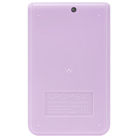 Калькулятор карманный CROMEX (КРОМЕКС) CX-210N-LV (96х62 мм), 8 разрядов, двойное питание, сиреневый, 273836