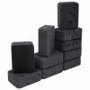 Губки для посуды 9,5х7х3,5 см, КОМПЛЕКТ 10 шт., BIG BLACK, КРУПНОПОРИСТЫЙ поролон с абразивным слоем, LAIMA, 608650