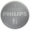 Батарейка литиевая PHILIPS Lithium CR2032, таблетка, дисковая, кнопочная, 1 шт., блистер (отрывной блок), Б0064640