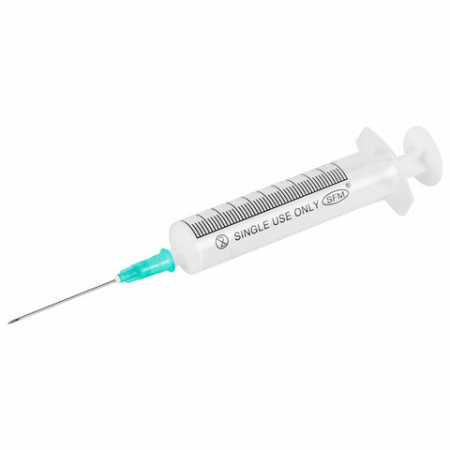 Шприц 2-х компонентный SFM, 10 мл, КОМПЛЕКТ 100 шт, в коробке, игла 0,8х40 - 21G, 534272