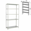 Стеллаж металлический BRABIX "MS Plus-200/40-5", 2000х1000х400 мм, 5 полок, регулируемые опоры, 291109, S241BR164502
