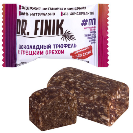 Конфеты финиковые DR.FINIK ассорти (фундук, миндаль, грецкий орех, кунжут), без сахара, 1000 г