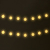 Электрогирлянда-нить комнатная 1,8 м, 16 LED, с насадками, вид: "Шарики", серебро, тёплый белый, на батарейках, ЗОЛОТАЯ СКАЗКА, 592559