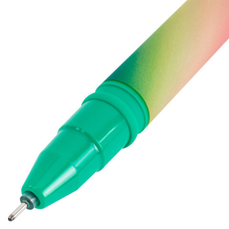 Ручка гелевая BRAUBERG GRADE NEON, ЧЕРНАЯ, игольчатый узел 0,5 мм, линия письма 0,3 мм, 144285