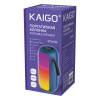 Колонка портативная влагозащищенная KAIGO (КАЙГО) BTW185, 20 Вт, Bluetooth, USB, Micro SD, AUX, RGB, TWS, FM, синяя, 514221
