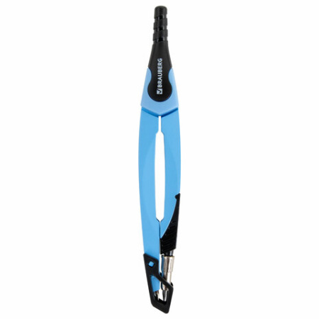 Готовальня BRAUBERG ULTRA, 4 предмета: циркуль 135 мм, запасной грифель, насадка, аквамариновый цвет, 210822