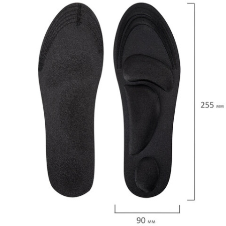 Стельки для обуви с супинатором 4D COMFORT PLUS, материал FOAM, размер RU 34-39 / EU 35-40, с линиями выреза, SHEGRA (ШЕГРА), 700744