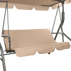 Качели садовые NOSTRESS (НОСТРЕСС) COMFORT SC-003, 3 места, Ш170хГ110хВ153 см, мягкое сиденье, бежевый, 680052