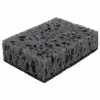 Губки для посуды 9,8х6,6х3 см, КОМПЛЕКТ 10 шт., SQUARE BLACK, КРУПНОПОРИСТЫЙ поролон с абразивным слоем, LAIMA, 608648
