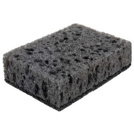 Губки для посуды 9,8х6,6х3 см, КОМПЛЕКТ 10 шт., SQUARE BLACK, КРУПНОПОРИСТЫЙ поролон с абразивным слоем, LAIMA, 608648