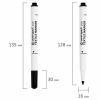 Маркер для ткани ЧЕРНЫЙ CENTROPEN "Textile Marker", круглый наконечник, 1,8 мм, 2739, 5 2739 9212