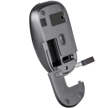 Мышь беспроводная бесшумная DEFENDER Wave MM-995, USB, 3 кнопки + 1 колесо-кнопка, оптическая, черная, 52995