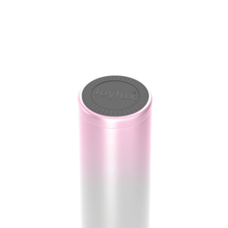 Термокружка 420 мл JOYLUX (ДЖОЙЛЮКС) ULTRA GRADIENT, нержавеющая сталь SUS304, белый/розовый, 700276
