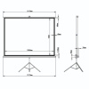 Экран проекционный на треноге (150х200 см), матовый, 4:3, BRAUBERG "TRIPOD", 236732
