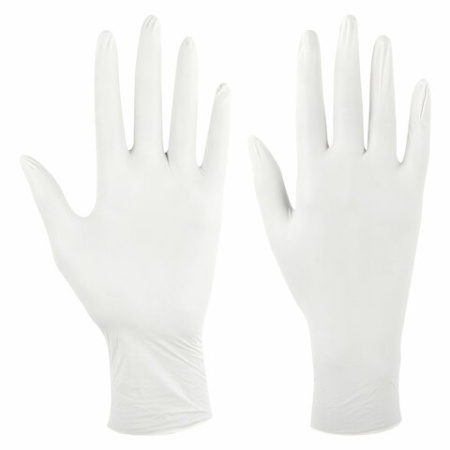 Перчатки латексные медицинские смотровые SFM Grip-Surface/ L 254 SC, Германия, 50 пар (100 штук), размер 6-7, S (малый)