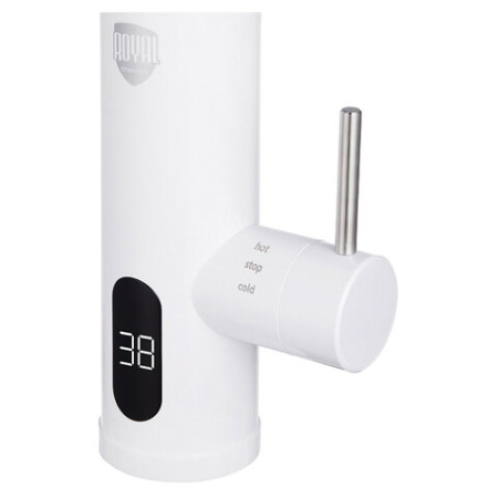 Водонагреватель проточный электрический ROYAL THERMO QuickTap, 3,3 кВт, 1,48 л/м, кран, белый, НС-1588900