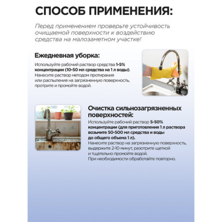 Средство для уборки санитарных помещений 5 л, МЕГАСАН, дезинфицирующее, концентрат, К 310