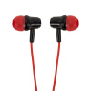 Наушники проводные внутриканальные с микрофоном SONNEN EP-H47RB, 1,1 м, красные/черные, 514129