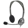 Наушники с микрофоном (гарнитура) LOGITECH H110, проводная, компьютерная, 1,83 м, стерео, 2 x mini jack 3,5 мм, черная