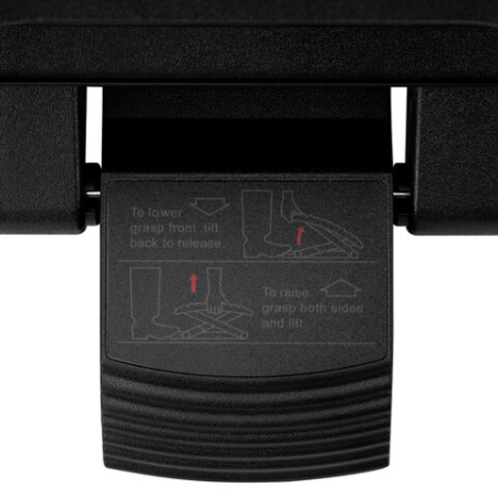 Подставка для ног BRABIX Ultra 2 44х34 см, массажер, регулировка высоты и угла наклона, 533037