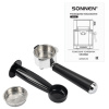 Кофеварка рожковая с дисплеем SONNEN CM-2066, ручной капучинатор, сенсор, 1 л, 950 Вт, 19 бар, 457882