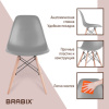 Стулья BRABIX "Eames CF-010", КОМПЛЕКТ 4 шт., пластик серый, опоры дерево/металл, 532632