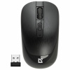 Мышь беспроводная бесшумная DEFENDER Wave MM-995, USB, 3 кнопки + 1 колесо-кнопка, оптическая, черная, 52995