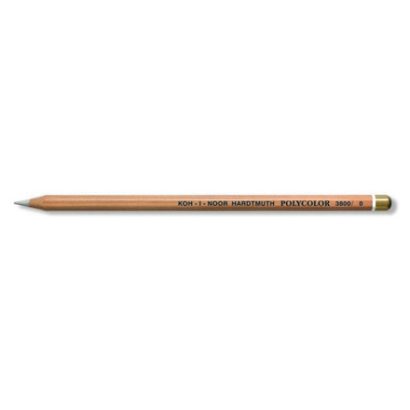 Карандаш-блендер KOH-I-NOOR, 1шт., "Polycolor", белый, 3,8 мм, мягкий, заточенный, 3800000001KS