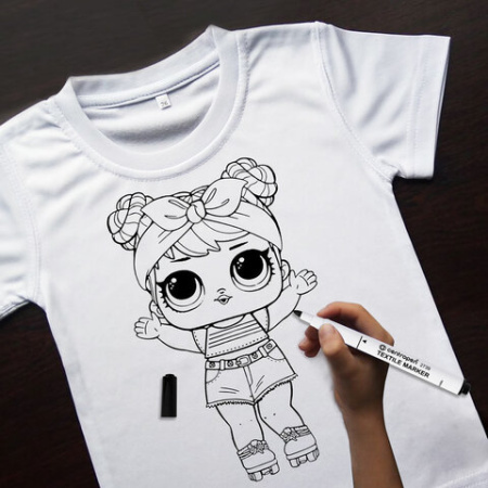 Маркер для ткани ЧЕРНЫЙ CENTROPEN "Textile Marker", круглый наконечник, 1,8 мм, 2739, 5 2739 9212