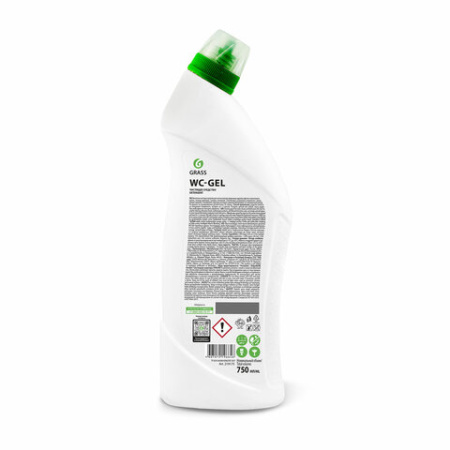 Средство для уборки санитарных помещений 750 мл, GRASS WC-GEL АНТИРЖАВЧИНА, кислотное, гель, 219175