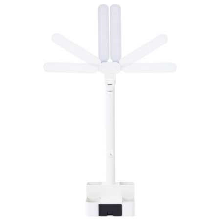Настольная лампа / светильник беспроводная SONNEN PT-201, органайзер, USB, LED, 5 Вт, 3 режима, белый, 238781