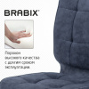 Кресло BRABIX "Stream MG-314", без подлокотников, пятилучие серебристое, ткань, темно-синее, 532397, MG-314_532397