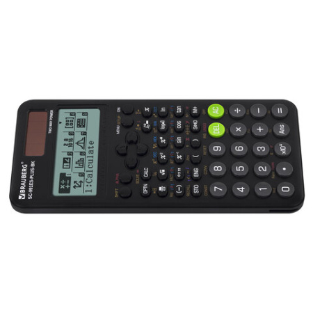 Калькулятор инженерный BRAUBERG SC-991ES-PLUS-BK (164х80 мм), 552 функции, 10+2 разряда, ЧЕРНЫЙ, 272651
